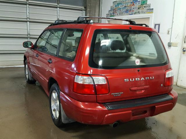 JF1SF65622H731272 - 2002 SUBARU FORESTER S 红色 照片 3