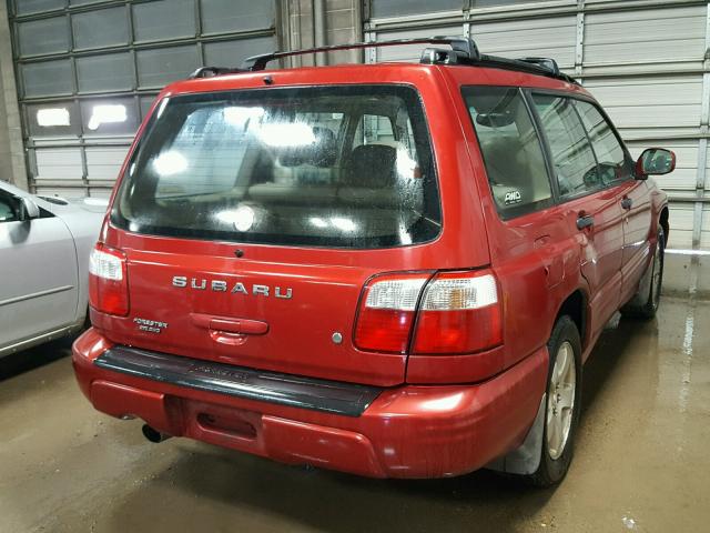 JF1SF65622H731272 - 2002 SUBARU FORESTER S 红色 照片 4