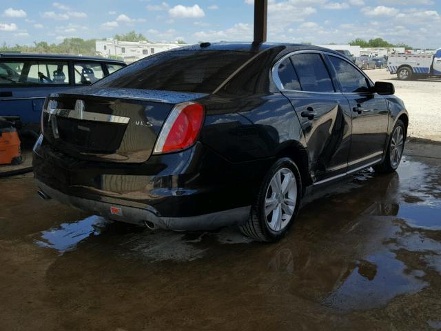 1LNHL9DR9BG610136 - 2011 LINCOLN MKS BLACK photo 4