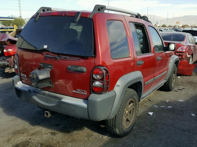 1J4GL38K96W194640 - 2006 JEEP LIBERTY RE RED photo 4