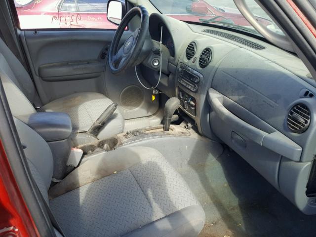 1J4GL38K96W194640 - 2006 JEEP LIBERTY RE RED photo 5