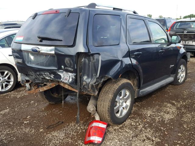 1FMCU49309KA82802 - 2009 FORD ESCAPE HYB GRAY photo 4