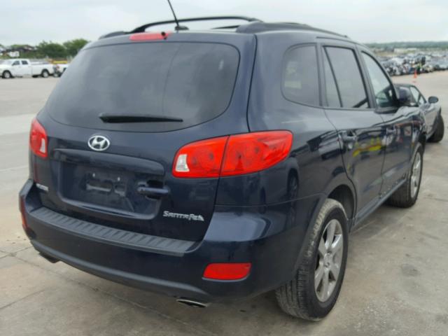 5NMSH13EX9H274771 - 2009 HYUNDAI SANTA FE S BLACK photo 4