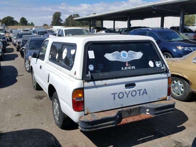 4TANL42N8TZ214288 - 1996 TOYOTA TACOMA WHITE photo 3