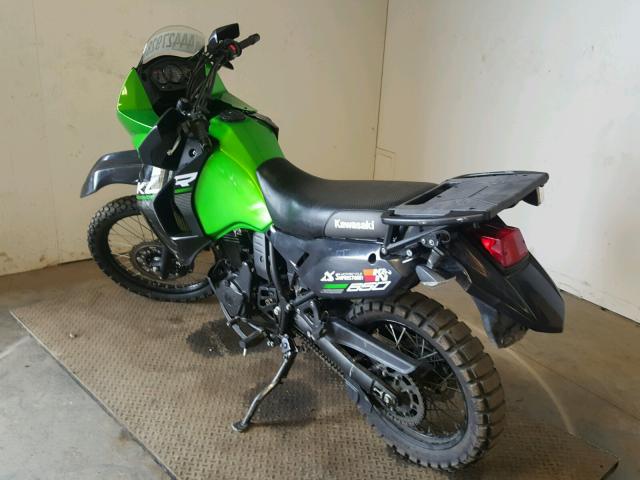 JKAKLEE14FDA81789 - 2015 KAWASAKI KL650 E GREEN photo 3