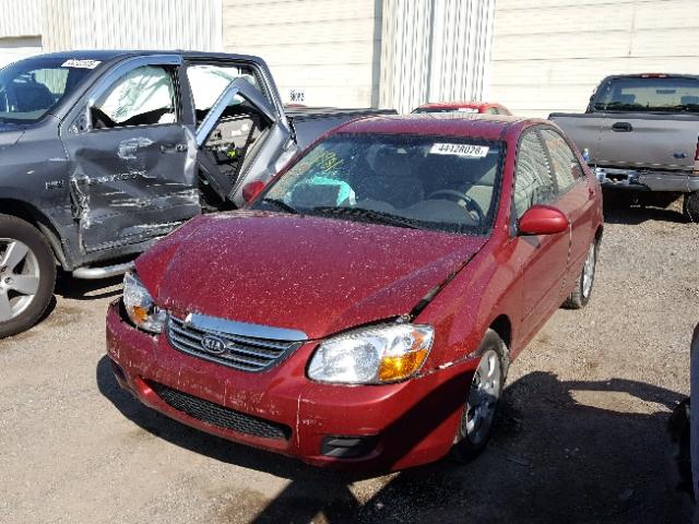 KNAFE121085576514 - 2008 KIA SPECTRA EX RED photo 2