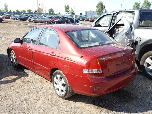 KNAFE121085576514 - 2008 KIA SPECTRA EX RED photo 3