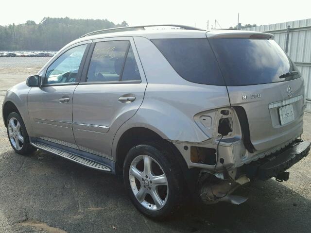 4JGBB86E88A403746 - 2008 MERCEDES-BENZ ML 350 SILVER photo 3