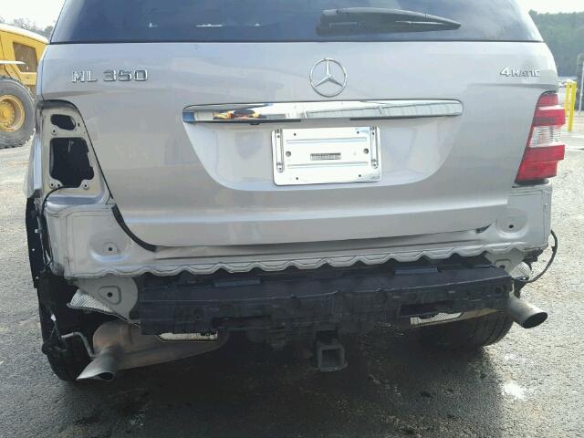 4JGBB86E88A403746 - 2008 MERCEDES-BENZ ML 350 SILVER photo 9