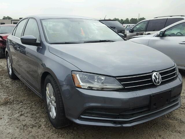 3VW2B7AJ7HM229042 - 2017 VOLKSWAGEN JETTA S GRAY photo 1