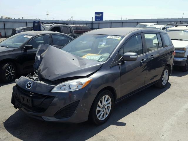 JM1CW2BL8F0185289 - 2015 MAZDA 5 SPORT GRAY photo 2