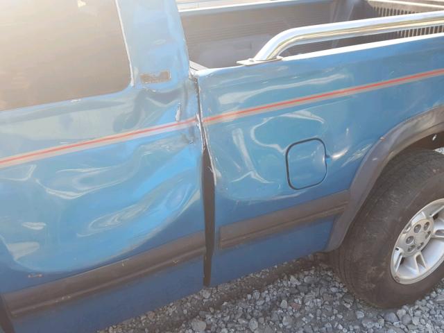 1B7GL23Y0RW139106 - 1994 DODGE DAKOTA BLUE photo 10