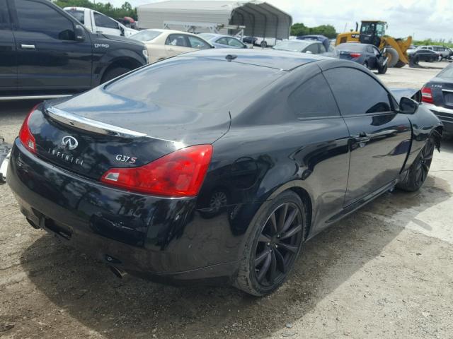 JNKCV64E58M109919 - 2008 INFINITI G37 BASE BLACK photo 4