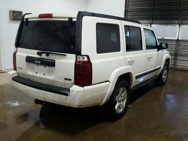 1J8HG48P37C586590 - 2007 JEEP COMMANDER WHITE photo 4
