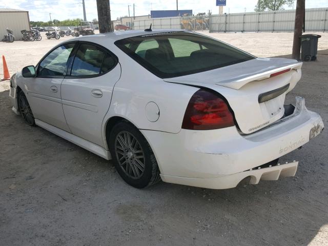 2G2WP582671152845 - 2007 PONTIAC GRAND PRIX WHITE photo 3
