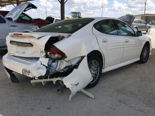 2G2WP582671152845 - 2007 PONTIAC GRAND PRIX WHITE photo 4