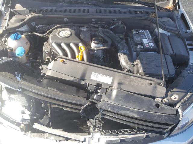 3VW2K7AJ5CM353335 - 2012 VOLKSWAGEN JETTA BASE Արծաթագույն լուսանկար 7