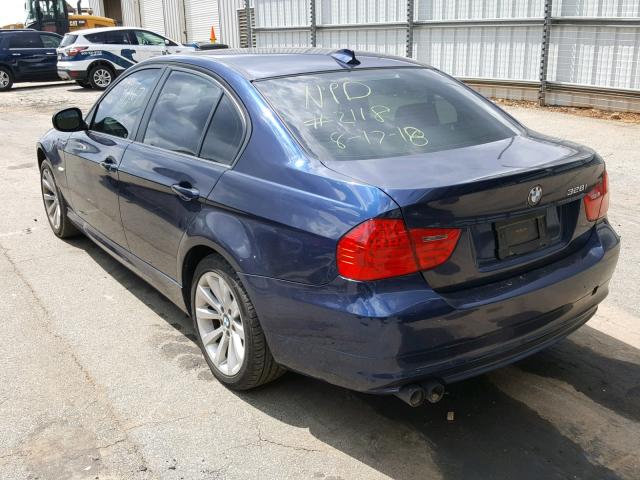 WBAPK7C58BF195870 - 2011 BMW 328 XI BLUE photo 3