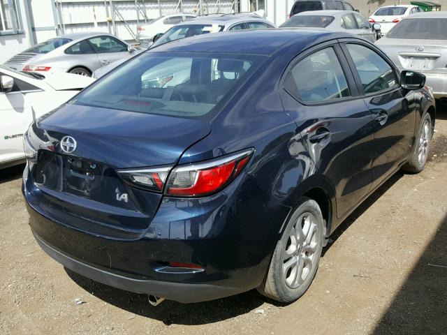 3MYDLBZV6GY105369 - 2016 TOYOTA SCION IA BLUE photo 4