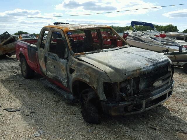 1FTWX31R88EA26641 - 2008 FORD F350 SRW S RED photo 1