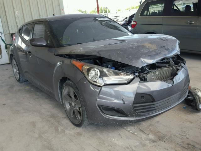 KMHTC6AD9FU244980 - 2015 HYUNDAI VELOSTER B GRAY photo 1