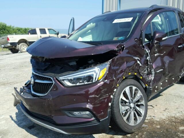 KL4CJHSB6HB201631 - 2017 BUICK ENCORE PRE BURGUNDY photo 9