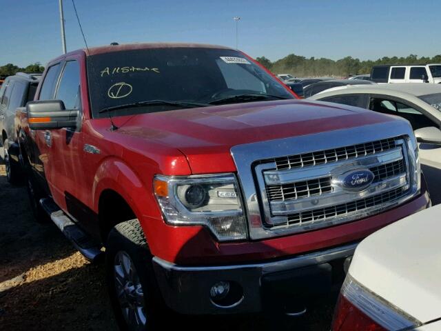 1FTFW1EF4EFD08319 - 2014 FORD F150 SUPER RED photo 1
