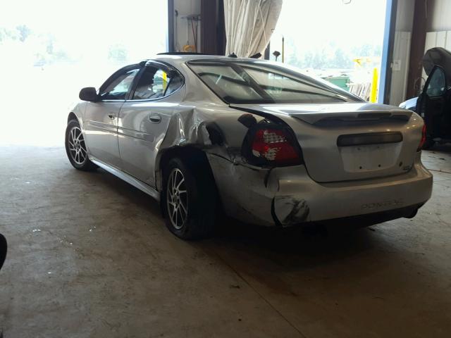 2G2WR524X41110856 - 2004 PONTIAC GRAND PRIX Сріблястий фото 3