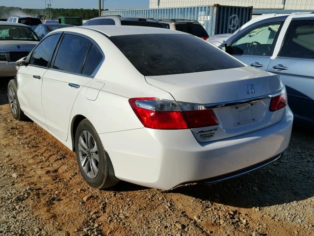 1HGCR2F39EA210583 - 2014 HONDA ACCORD LX WHITE photo 3