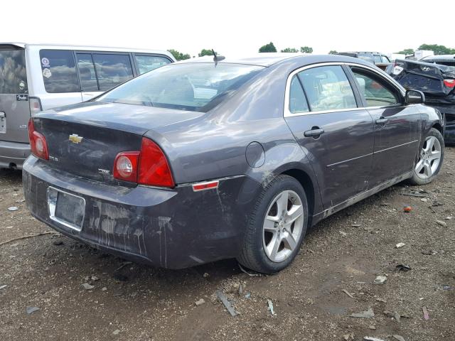 1G1ZA5E09A4129173 - 2010 CHEVROLET MALIBU LS ნაცრისფერი ფოტო 4