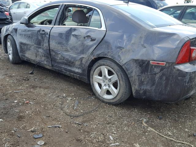 1G1ZA5E09A4129173 - 2010 CHEVROLET MALIBU LS ნაცრისფერი ფოტო 9