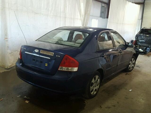 KNAFE121875479057 - 2007 KIA SPECTRA EX BLUE photo 4