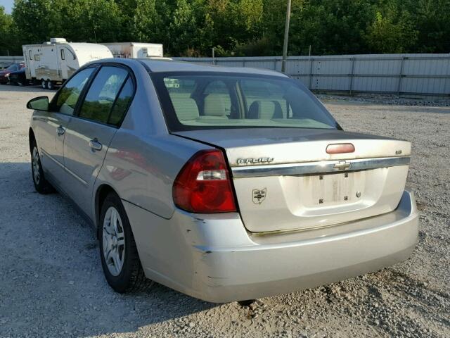 1G1ZS51F06F302887 - 2006 CHEVROLET MALIBU LS ვერცხლისფერი ფოტო 3
