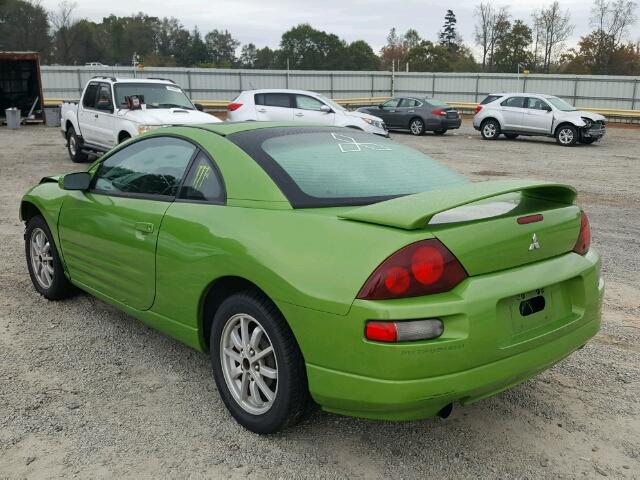 4A3AC44G62E089179 - 2002 MITSUBISHI ECLIPSE GS GREEN photo 3