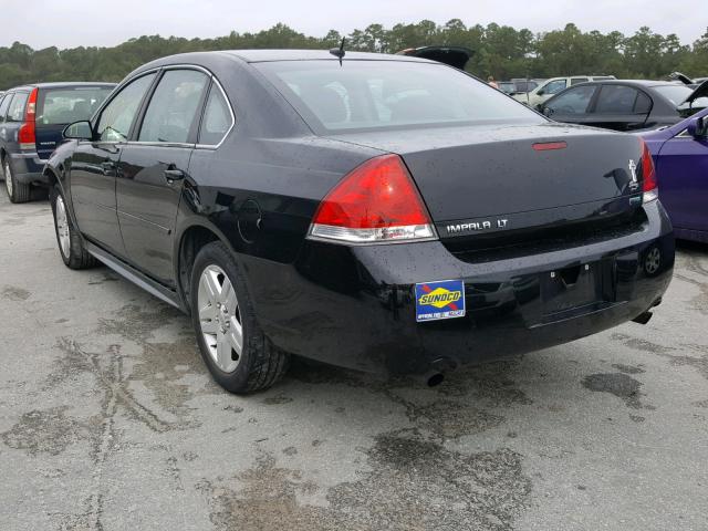 2G1WG5E32D1160034 - 2013 CHEVROLET IMPALA LT BLACK photo 3