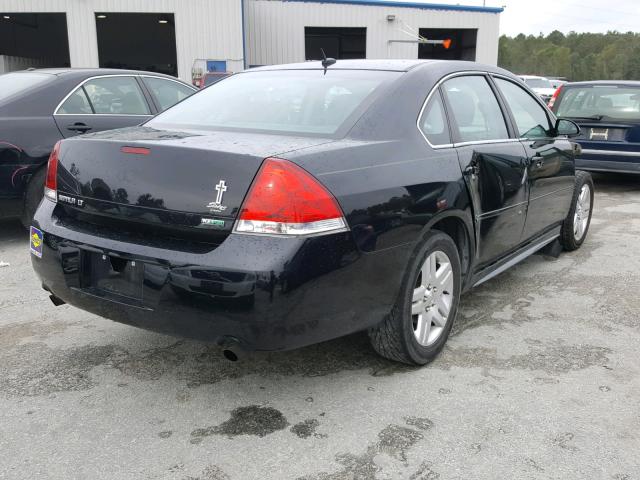 2G1WG5E32D1160034 - 2013 CHEVROLET IMPALA LT BLACK photo 4