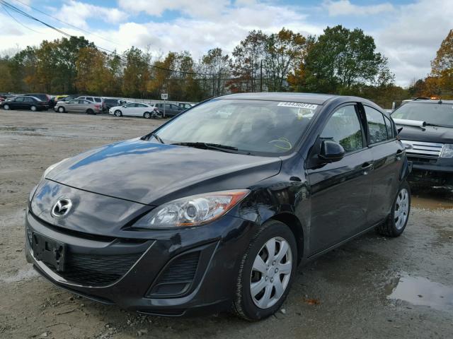 JM1BL1SG8A1287275 - 2010 MAZDA 3 I BLACK photo 2