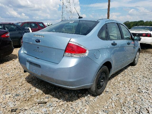 1FAHP34N48W138905 - 2008 FORD FOCUS S/SE BLUE photo 4