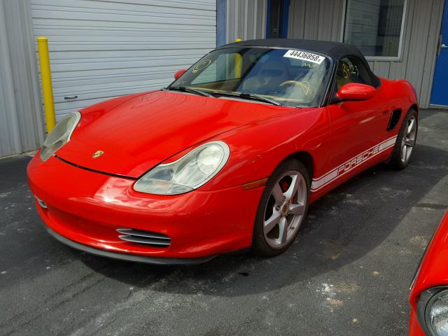 WP0CA29873U620761 - 2003 PORSCHE BOXSTER RED photo 2