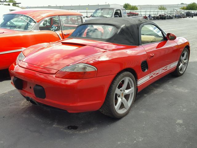 WP0CA29873U620761 - 2003 PORSCHE BOXSTER RED photo 4