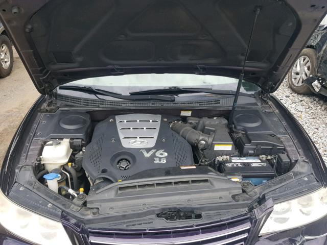 KMHFC46F56A116409 - 2006 HYUNDAI AZERA SE PURPLE photo 7