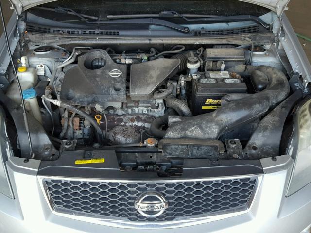 3N1BB61E68L635385 - 2008 NISSAN SENTRA SILVER photo 7