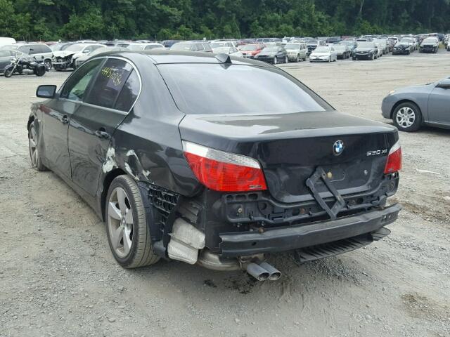 WBANF73506CU20270 - 2006 BMW 530 XI BLACK photo 3