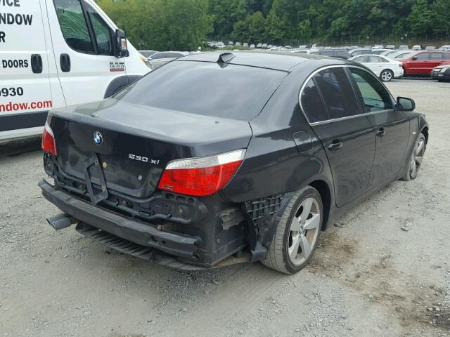 WBANF73506CU20270 - 2006 BMW 530 XI BLACK photo 4