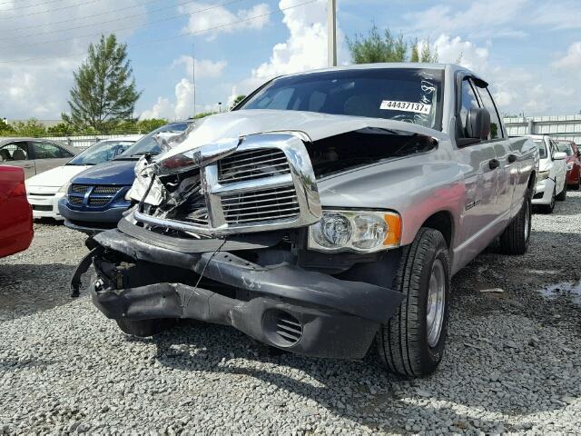 1D7HA18N44J228787 - 2004 DODGE RAM 1500 S SILVER photo 2