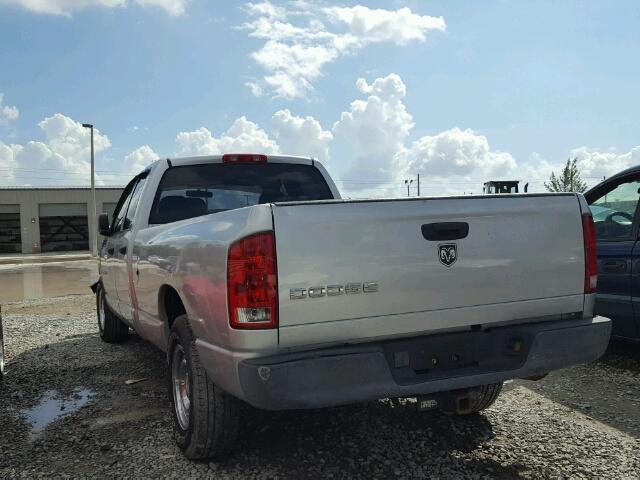 1D7HA18N44J228787 - 2004 DODGE RAM 1500 S SILVER photo 3