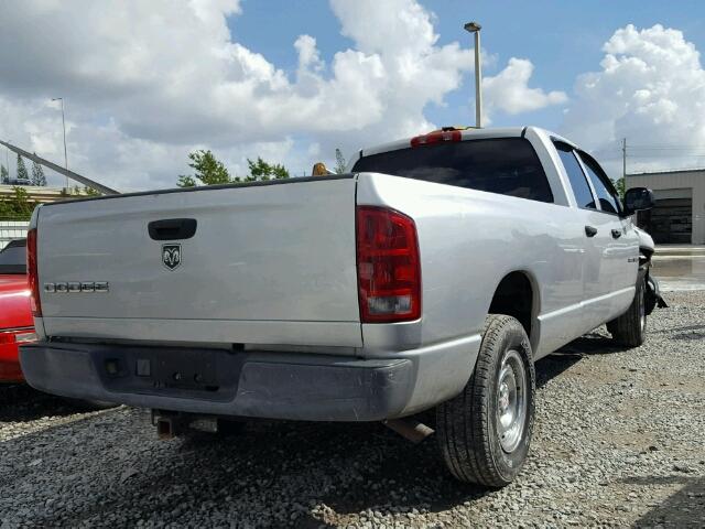 1D7HA18N44J228787 - 2004 DODGE RAM 1500 S SILVER photo 4