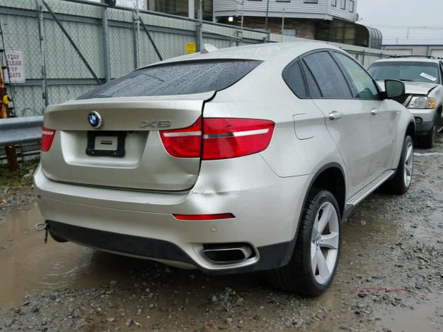 5UXFG83559LZ93758 - 2009 BMW X6 SILVER photo 4
