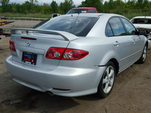 1YVHP84D545N80584 - 2004 MAZDA 6 S SILVER photo 4