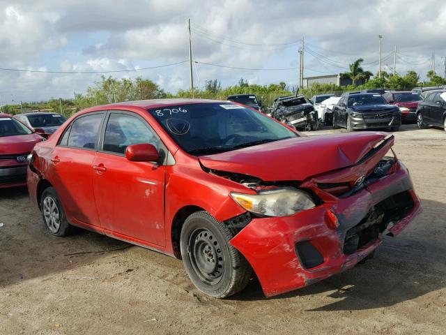 JTDBU4EE0BJ108706 - 2011 TOYOTA COROLLA RED photo 1